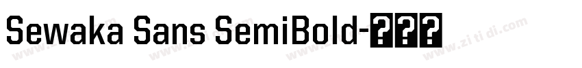 Sewaka Sans SemiBold字体转换
